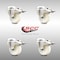 Service Caster 3 Inch 316SS Nylon Wheel Swivel Bolt Hole Caster Set with Lock Brake SCC SCC-SS316BHTTL20S314-NYS-4 - alternate 2